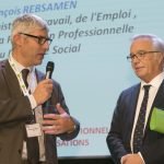 Alexis Hluszko, président du Garf, et François Rebsamen, ministre du Travail, le 4 décembre