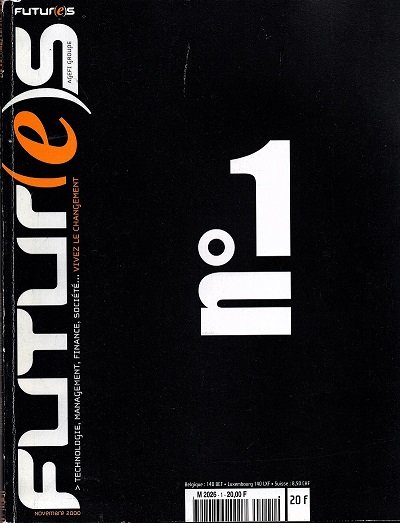 Couverture du n° 1 de la revue Futur(e)s, paru en novembre 2000