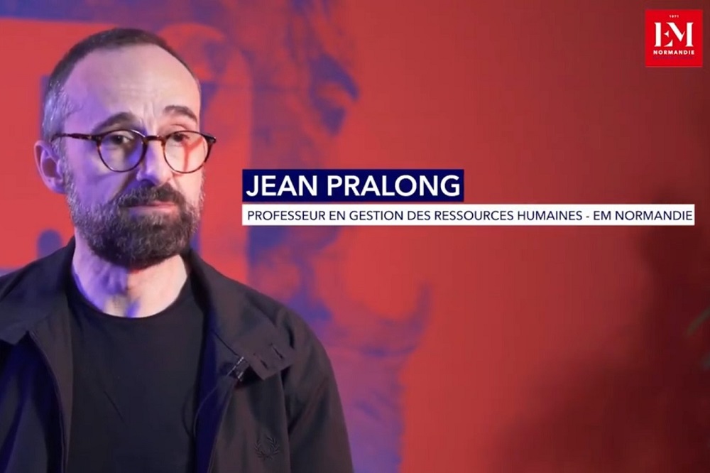 Copie d'écran de Jean Pralong, titulaire de la chaire Compétences, employabilité et décision RH de l’EM Normandie