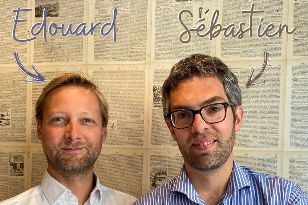 Photo des co-fondateurs d'Olecio : Edouard Jomier et Sébastien Levy Prudent