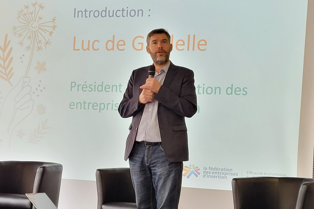 Printemps de l'inclusion, avec Luc de Gardelle, président de la fédération des entreprises d'insertion, le 25 mars 2022.