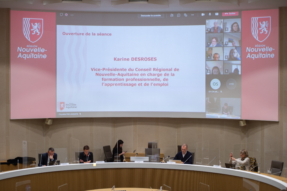 Le 14 mars à Bordeaux, Karine Desroses, vice-présidente de la Région Nouvelle-Aquitaine en charge de la formation professionnelle, de l’apprentissage et de l’emploi, donne le coup d’envoi du réseau régional des organismes de formation labellisés, "L’apprentissage en Nouvelle-Aquitaine".