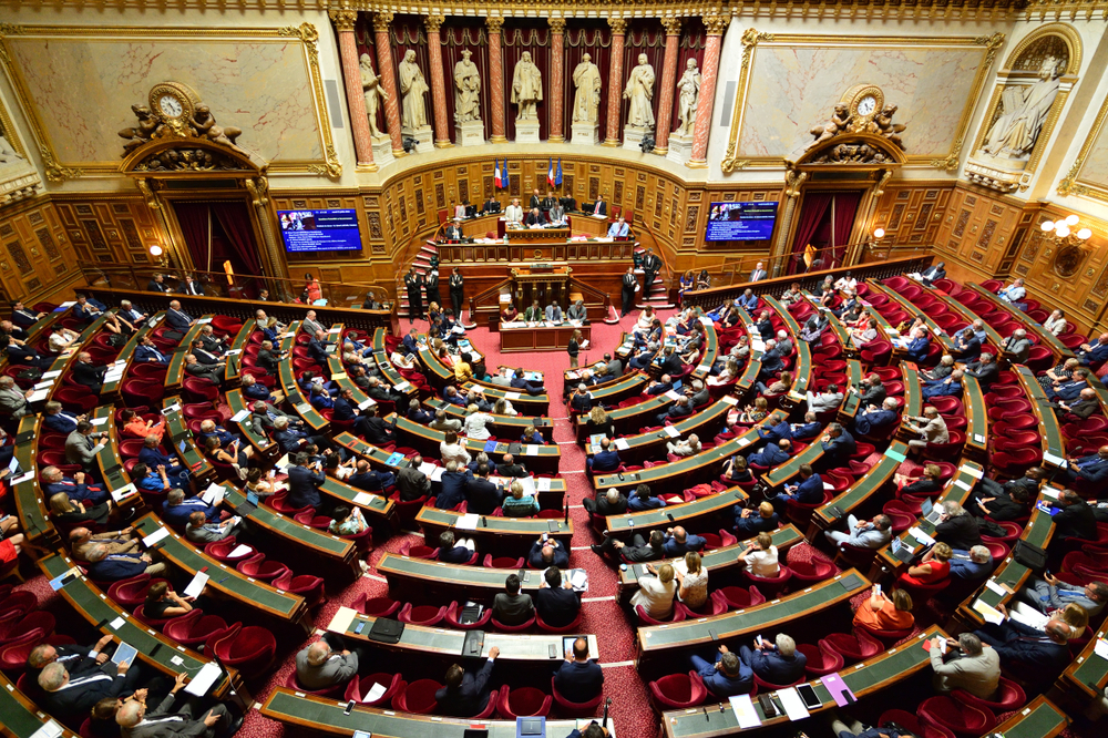 L'hémicycle du Sénat.