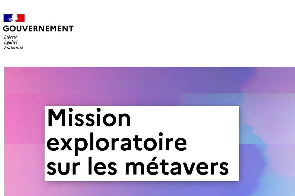 Couverture du rapport de la mission interministérielle exploratoire sur les métavers, octobre 2022