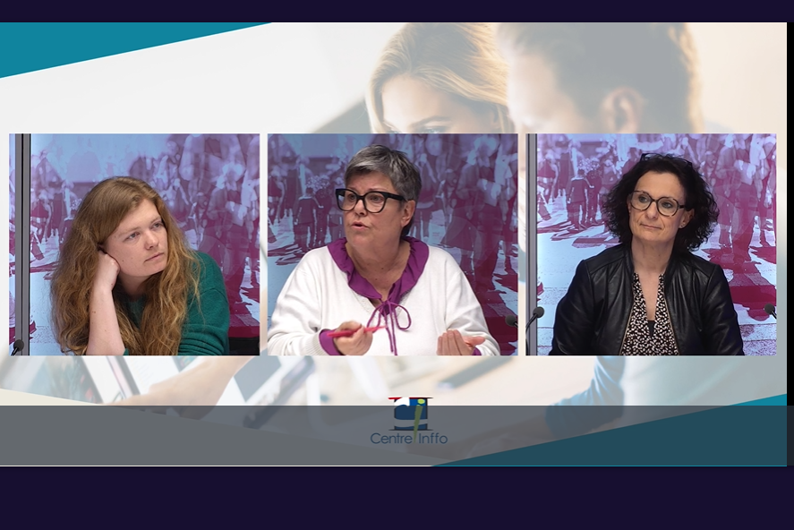 La master class “Certification professionnelle : réussir vos enregistrements” organisée par Centre Inffo le 27 mars 2025, animée par Valérie Hellouin. Ici avec Clara Santelmann, manager chez Kyu Associés, et Fanny Montarello, consultante senior chez Lafayette.