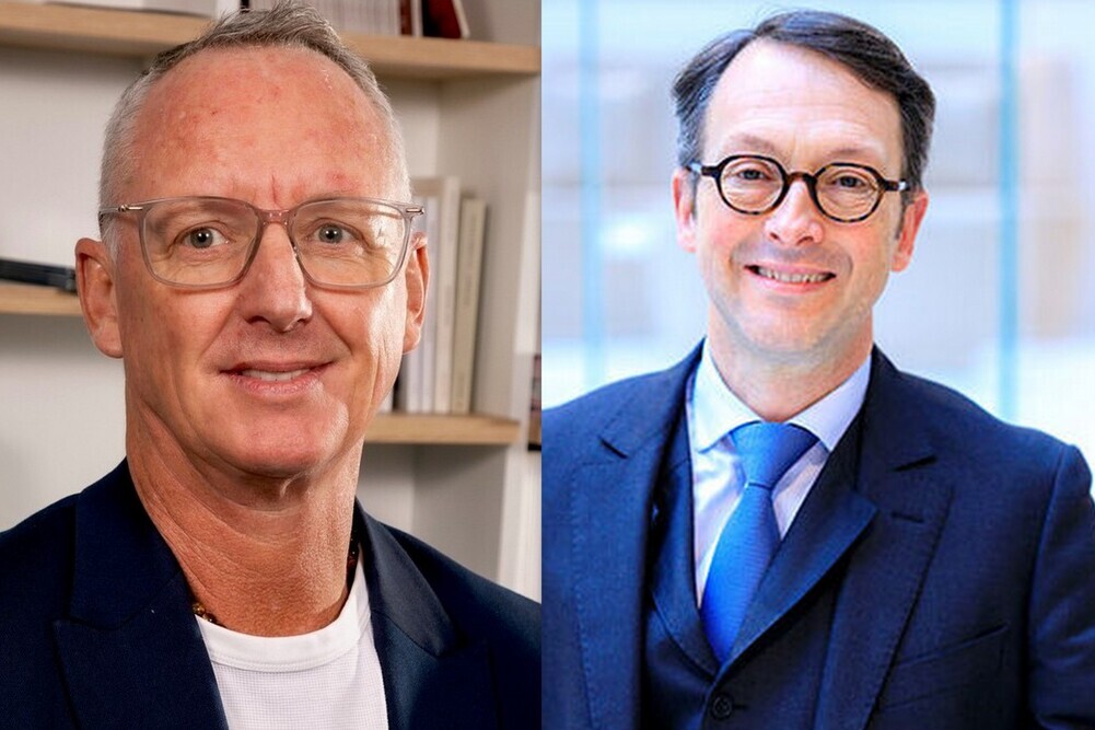 Edwin Liard (FO Métaux) et Pascal Le Guyader (Leem), président et vice-président de l’Opco 2i.