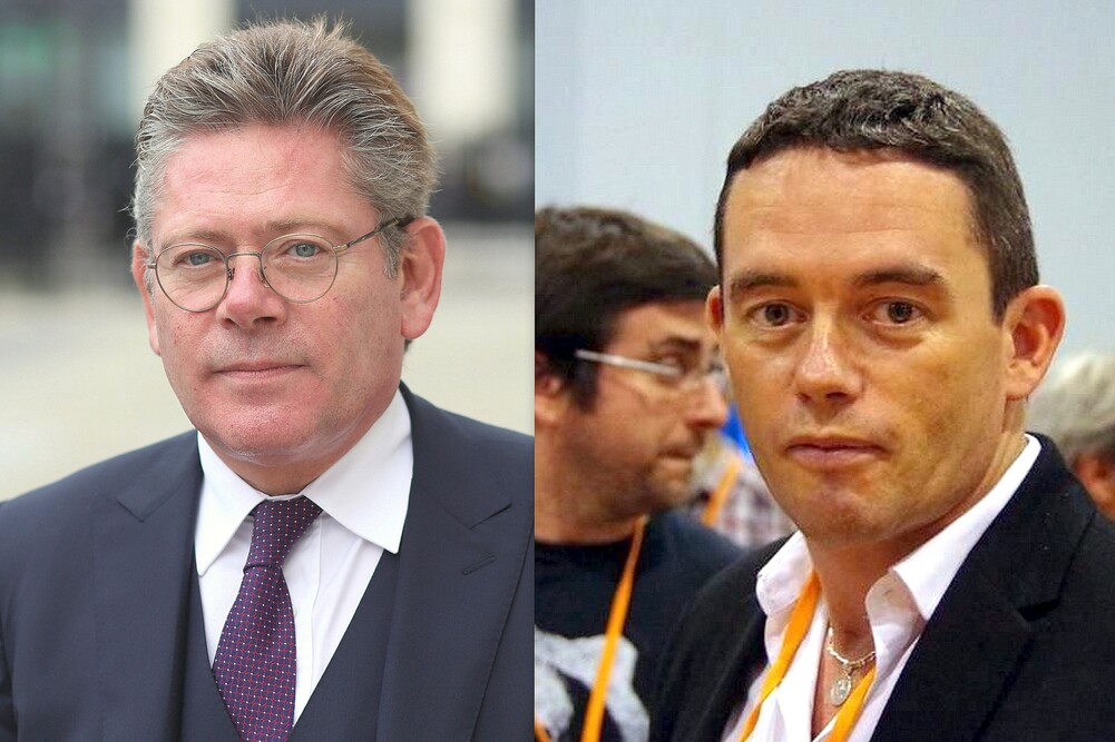 Pierre Burban, secrétaire général de l’Union des entreprises de proximité (U2P) ; Yvan Ricordeau, secrétaire général adjoint de la CFDT.