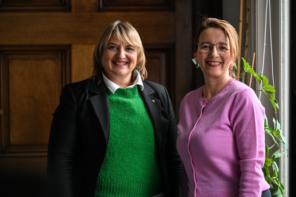 Aurélie Vermesse, présidente de la CCI Grand Lille, et Mathilde Frete-Bloondin, responsable des relations institutionnelles.