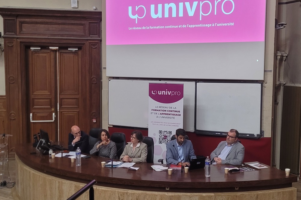 Lors du lancement d’Univpro, le 15 mai 2025 au Cnam.