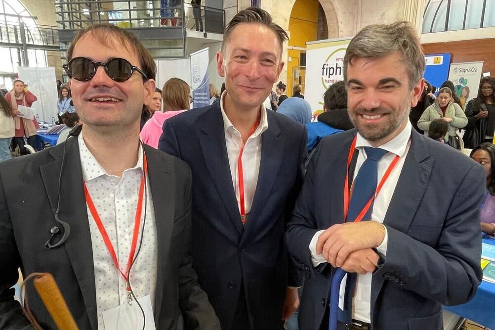 Thibaut de Martimprey, Paul Flad et Stéphane Gaillard, organisateurs du salon.