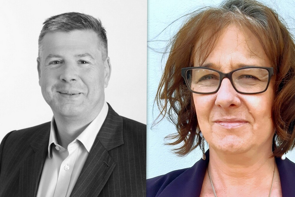 Mathieu Tezenas du Montcel président Medef de Certif pro, et Séverine Garandeau, vice-présidente.