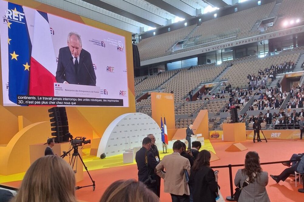 Discours du Premier ministre François Bayrou à la REF du Medef.
