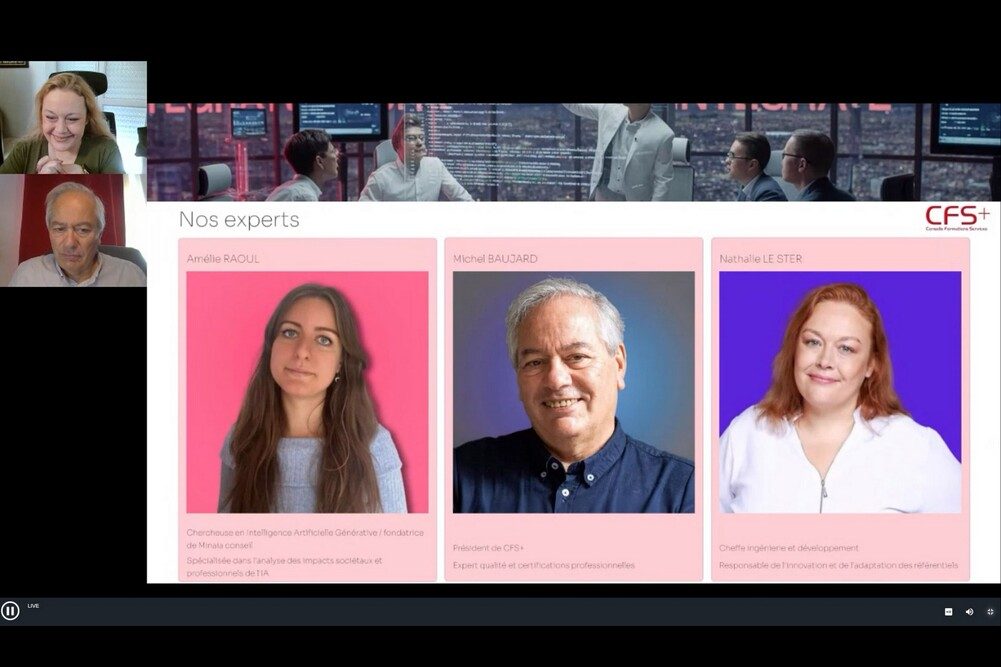 Quelle place pour l’IA dans les référentiels de certification ? Webinaire organisé le 19 septembre 2025 par le cabinet CFS+.