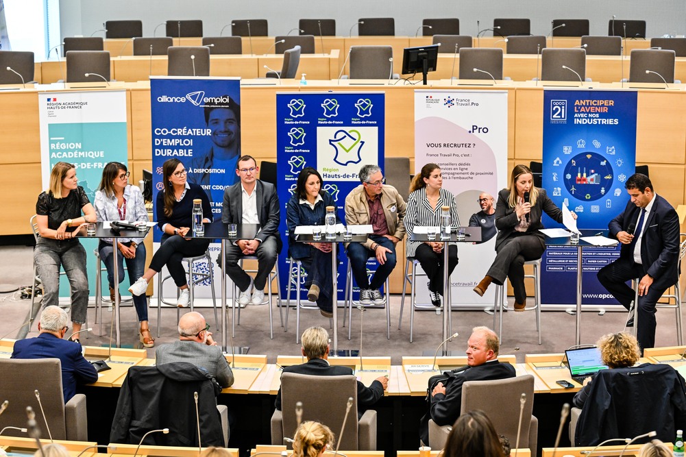 Le 11 septembre 2025, à l'occasion des deux ans du lancement du plan Marshall Emploi Formation Industrie, la Région Hauts-de-France organisait un temps d'échange rassemblant les différents acteurs du projet.