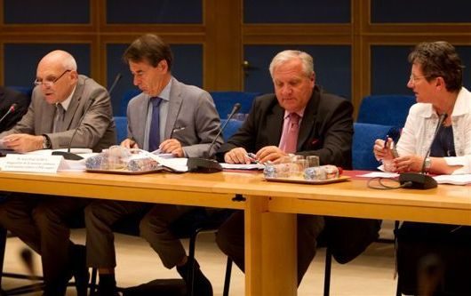 De G à D : Claude Jeannerot, Jean-Paul Alduy, Alain Gournac et Jacqueline Panis