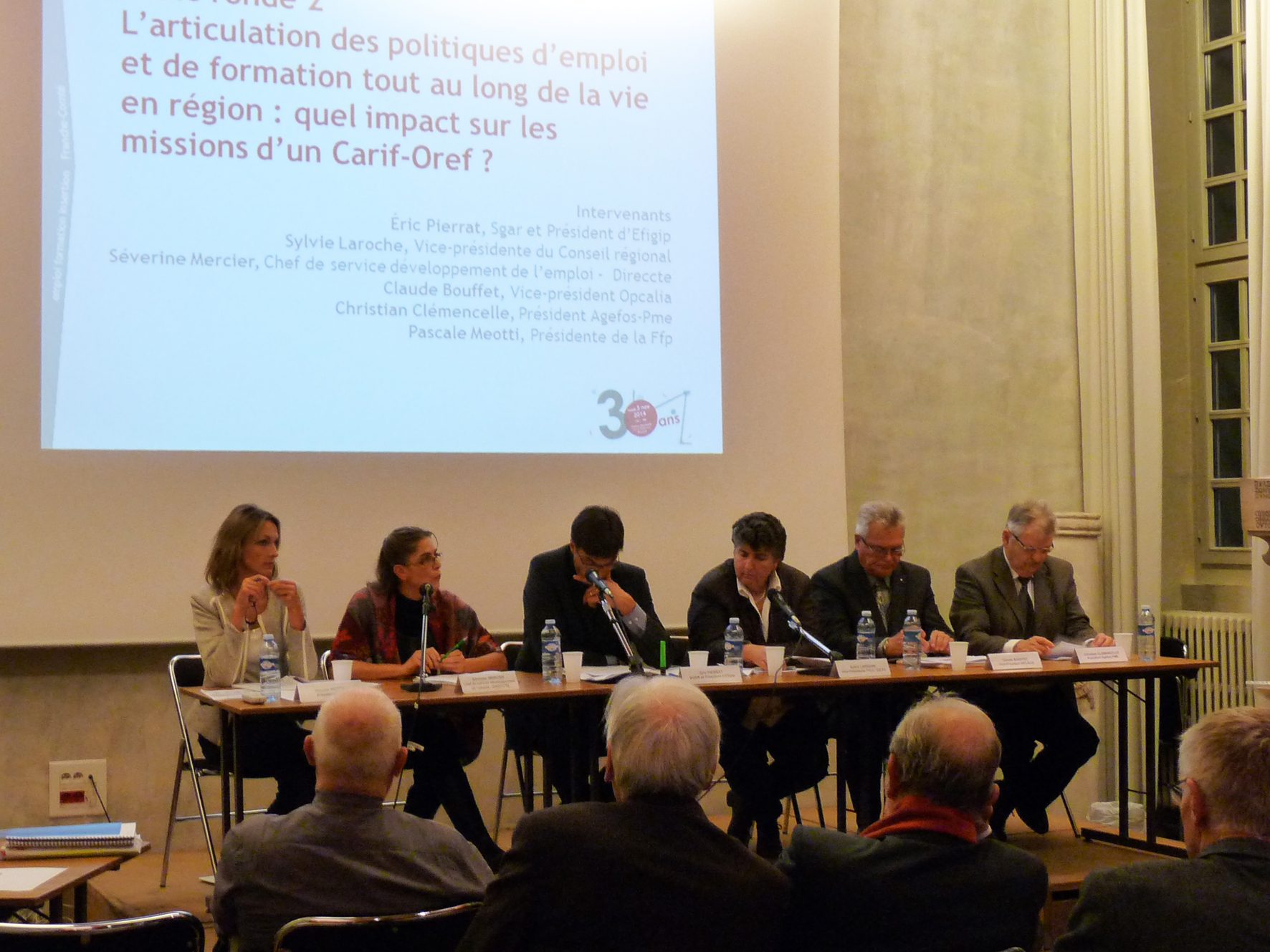 Table ronde, lors de la célébration des 30 ans du Carif-Oref