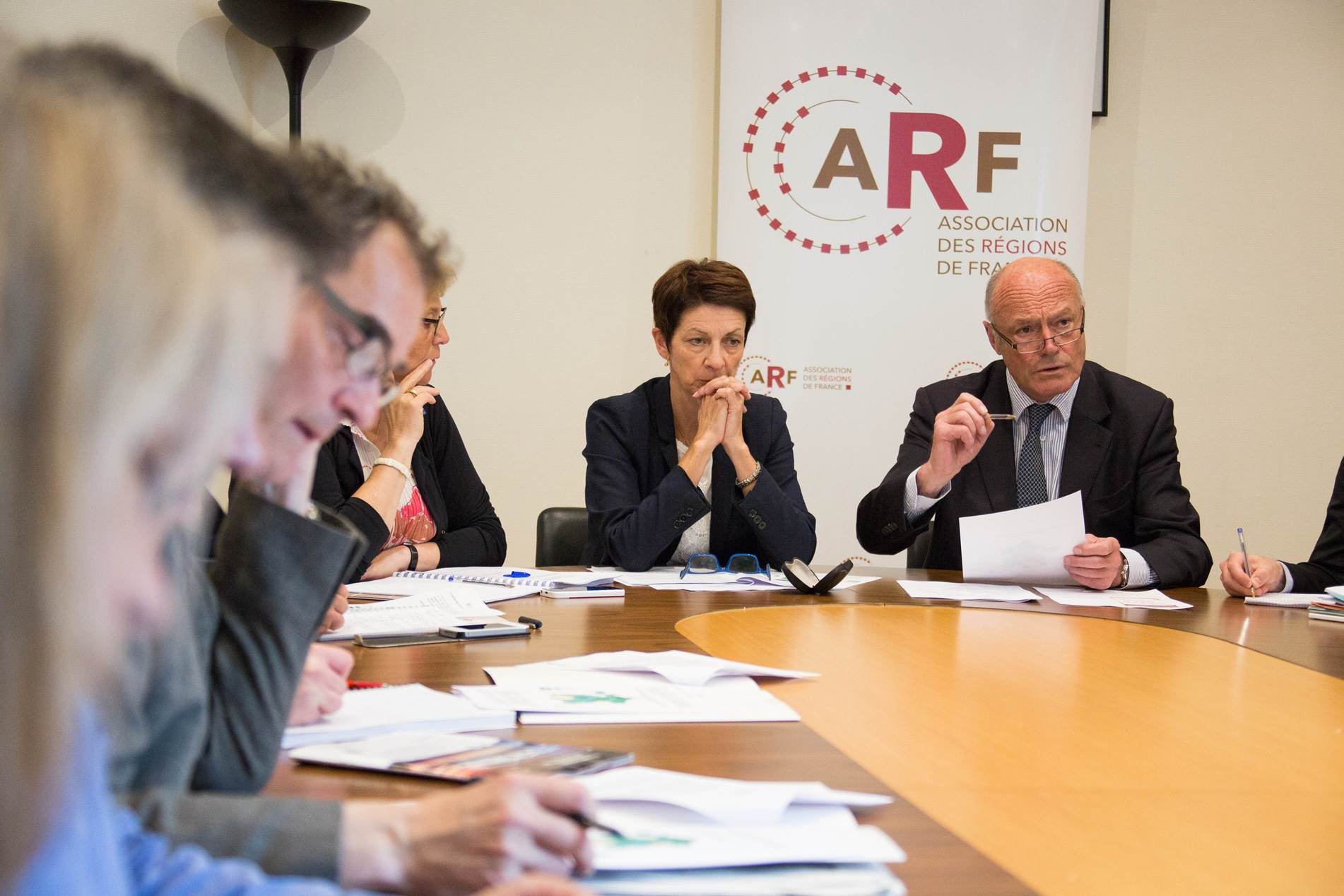 Alain Rousset, président de l'ARF, et Pascale Gérard, vice-présidente, le 5 mai © Hugues-Marie Duclos - ARF