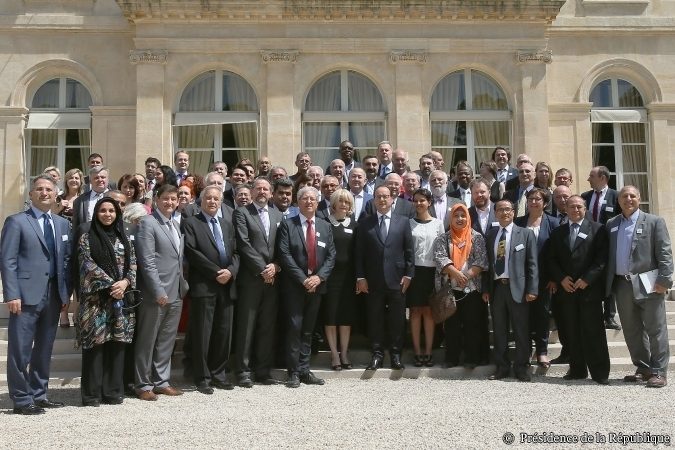 François Hollande reçoit la délégation Worldskills. Copyright : présidence de la République