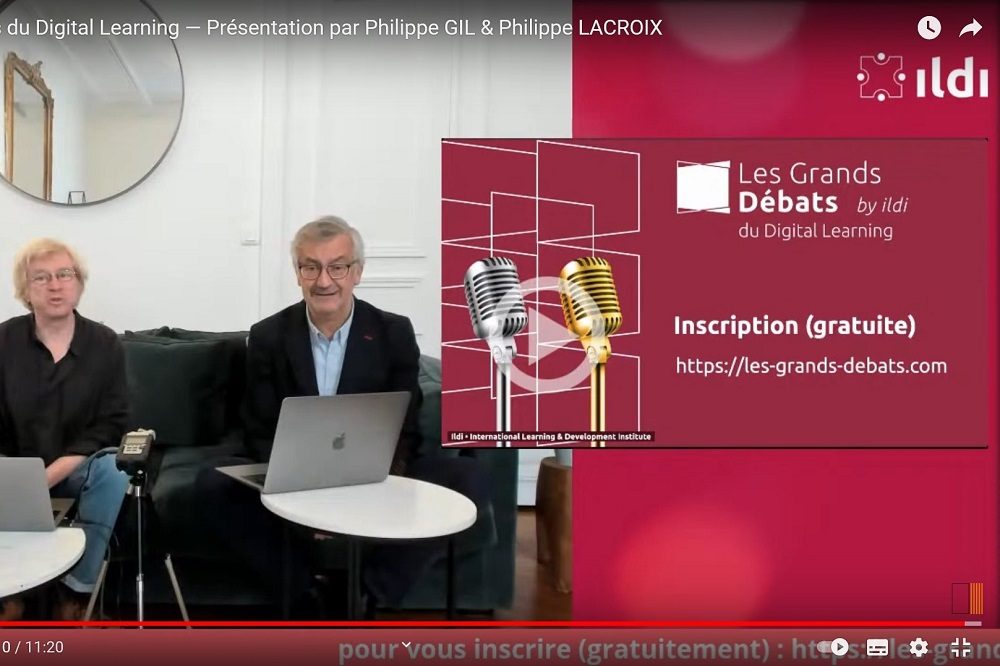 Visuel de présentation des Grands débats du digital learning, du 25 au 29 janvier 2021