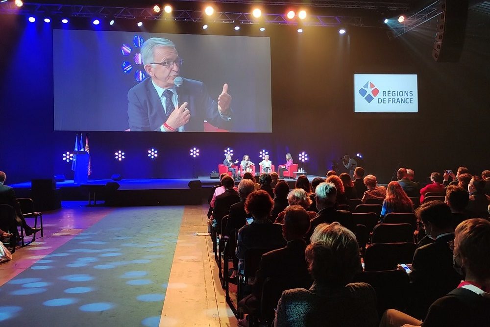 Photo de François Bonneau, président de la région Centre-Val de Loire (Montpellier, congrès Régions de France, 30 septembre2021)