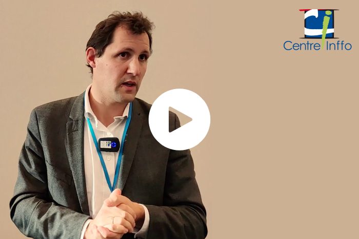 Bouton de lecture vidéo interview de Baptisre Lenfant, délégué général Iperia