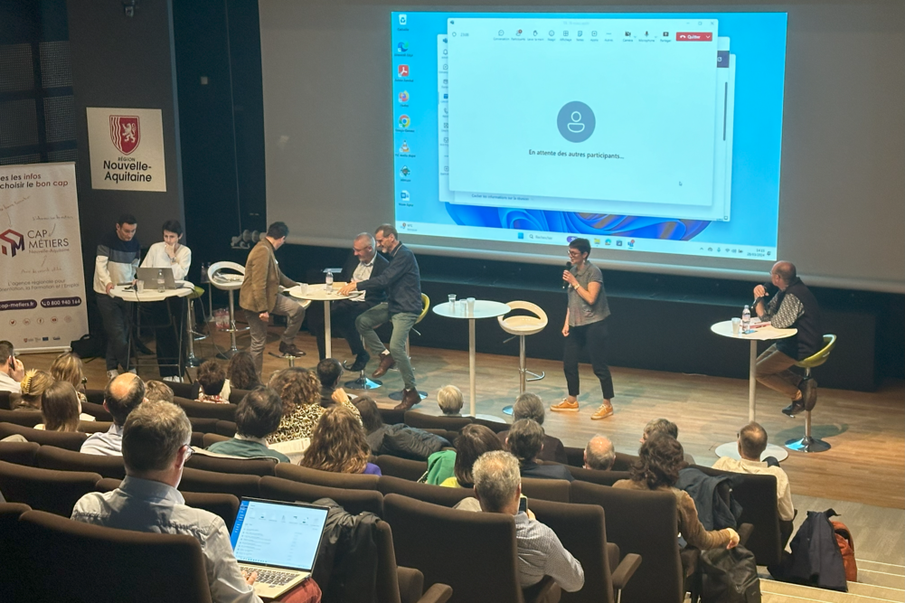 La deuxième table ronde du jeudi 28 mars, lors des journées Vincent Merle, à Pessac.