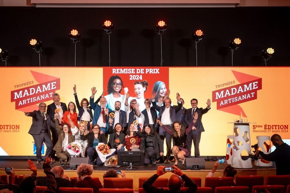 Remise des trophées Madame Artisanat, le 27 mars 2024.