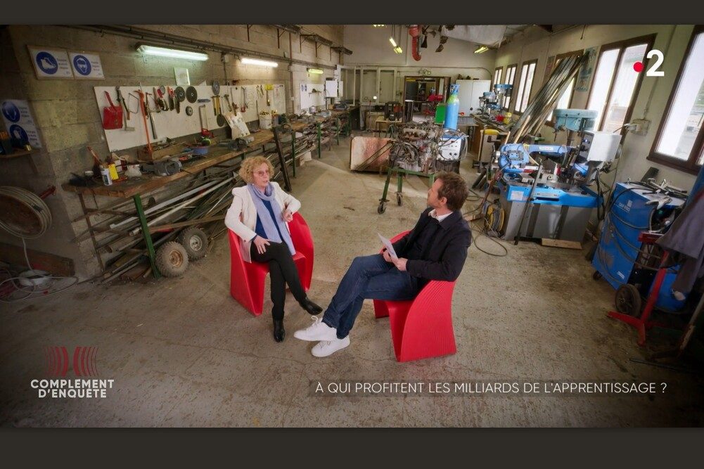 Muriel Pénicaud, ancienne ministre du Travail, interviewée dans le cadre de l'émission "Complément d'enquête" sur France Télévision, diffusée le 25 avril 2024.