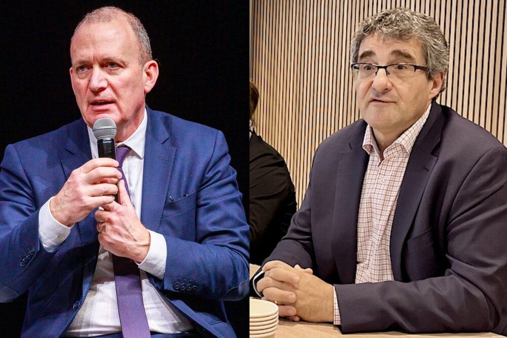 Éric Chevée, vice-président de la CPME ; Jean-François Foucard, secrétaire national de la CFE-CGC en charge de la formation professionnelle.